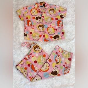 The Cats Pajamas 2pc set vintage 100% cotton Sz S